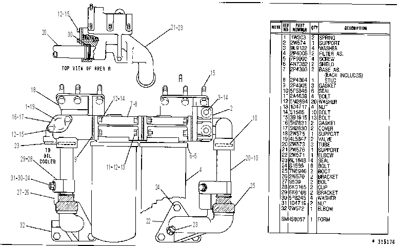 CONVERSION GP-ENGINE OIL FLTR 2W4832 CAT