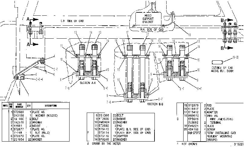 MOUNTING GP-RESILIENT 5T2904 CAT