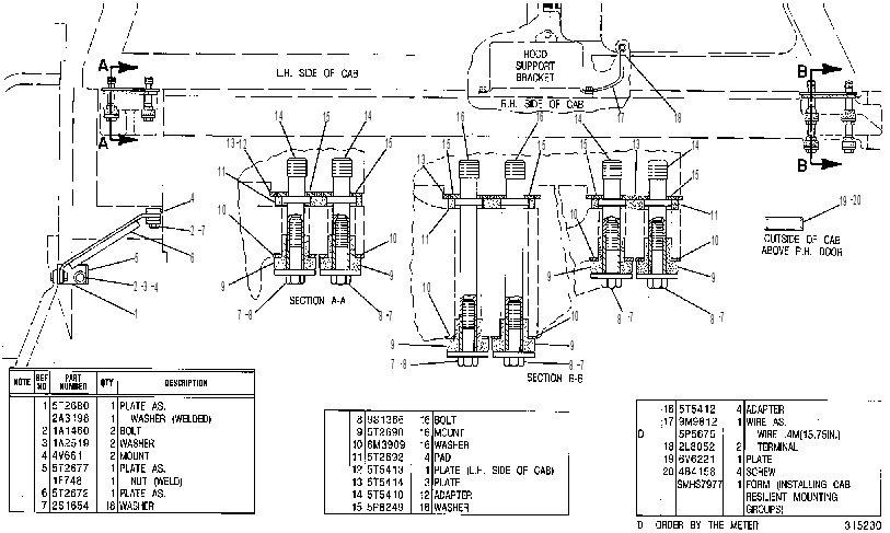 MOUNTING GP-RESILIENT 5T2905 CAT