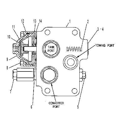 VALVE GP-BRAKE 1U2649 CAT