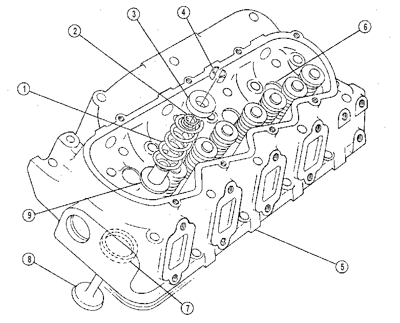 Головка блока цилиндров 1W2282 CAT