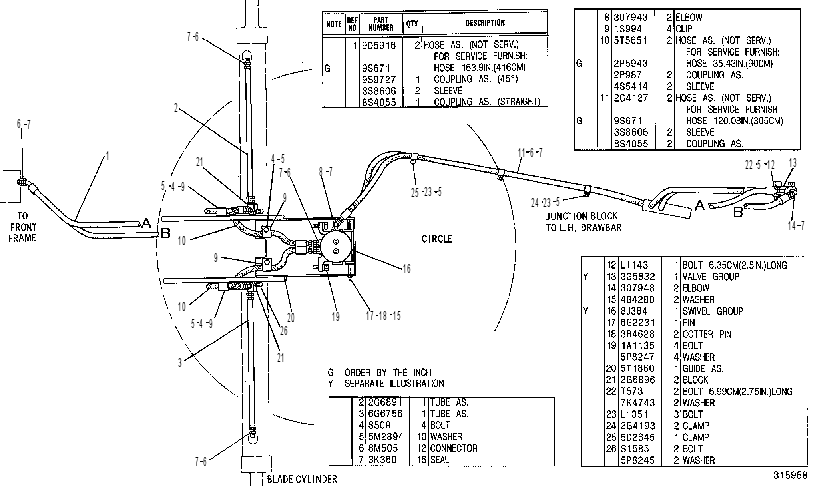 Трубопроводы гидравлические 6G4850 CAT