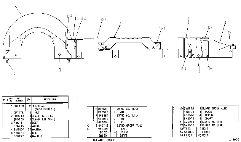 TRACK ROLLER FRAME GUARD 8V9386 CAT