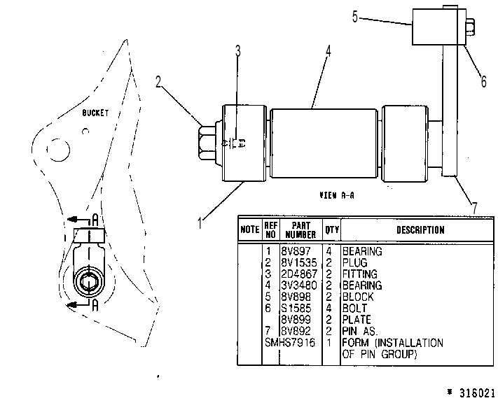 PIN GP-SOLID STEEL 8V0917 CAT