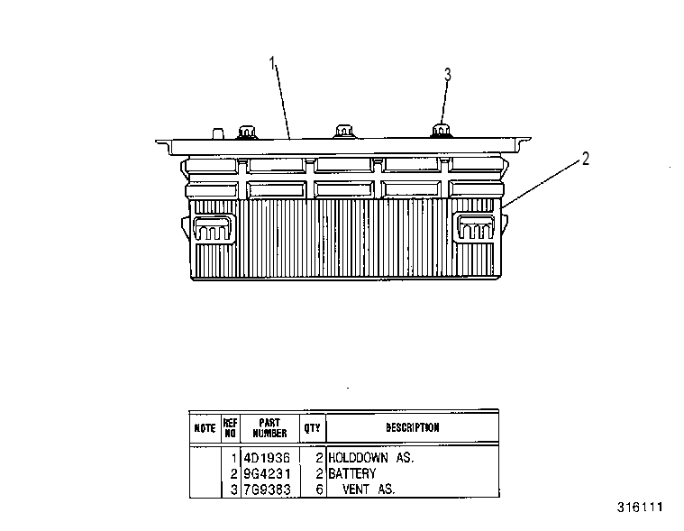 Аккумулятор 8V9725 CAT
