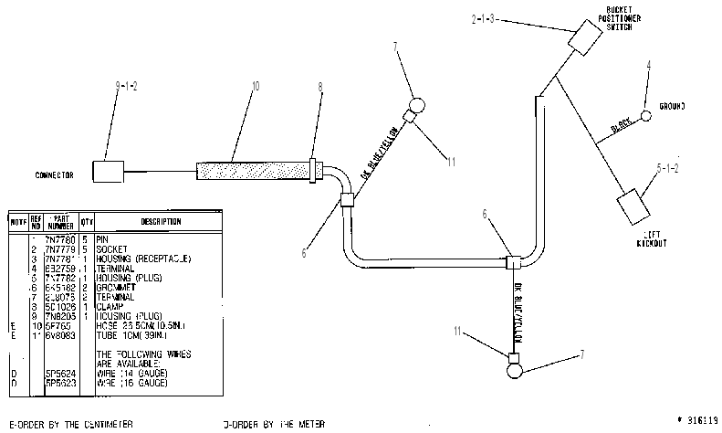 Жгут проводов 9V7969 CAT