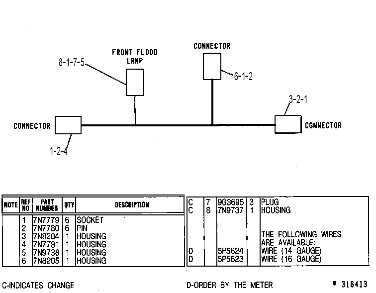 Жгут проводов 8V9604 CAT