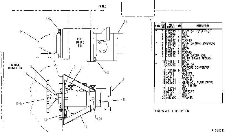 PUMP GP 5T8824 CAT