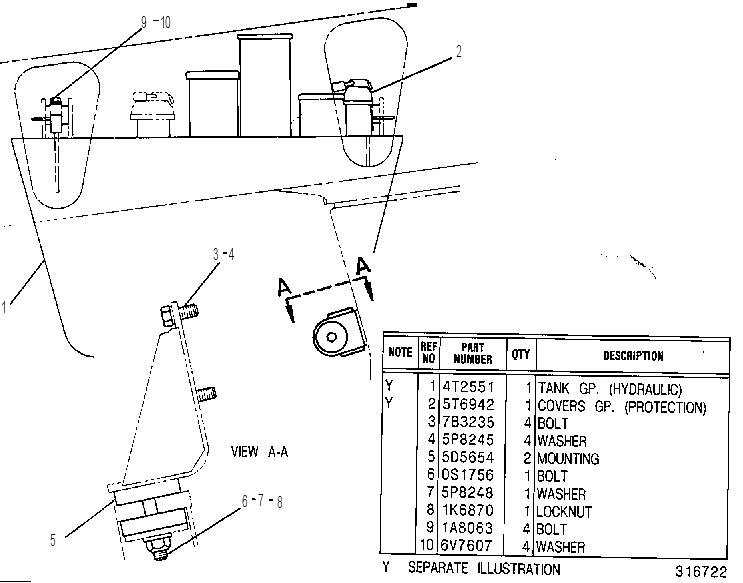 TANK GP 5T8823 CAT