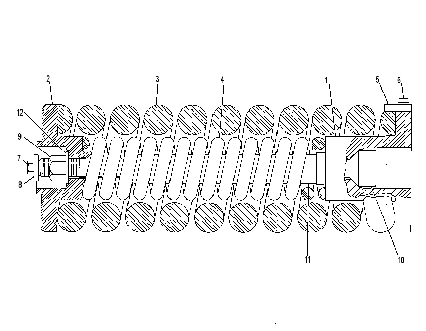 Пружина натяжителя гусеницы 8V2390 CAT