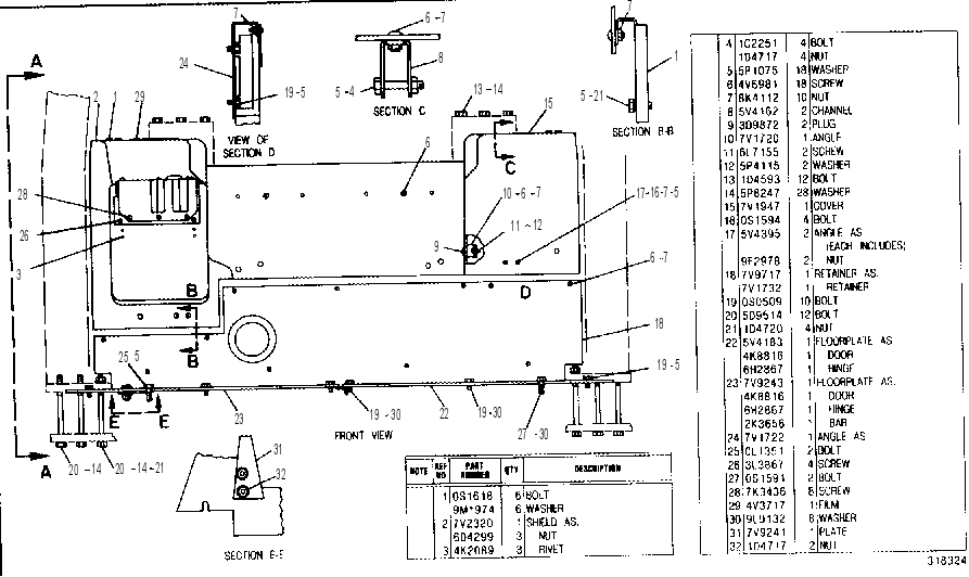 Крепление ROPS 9V0903 CAT