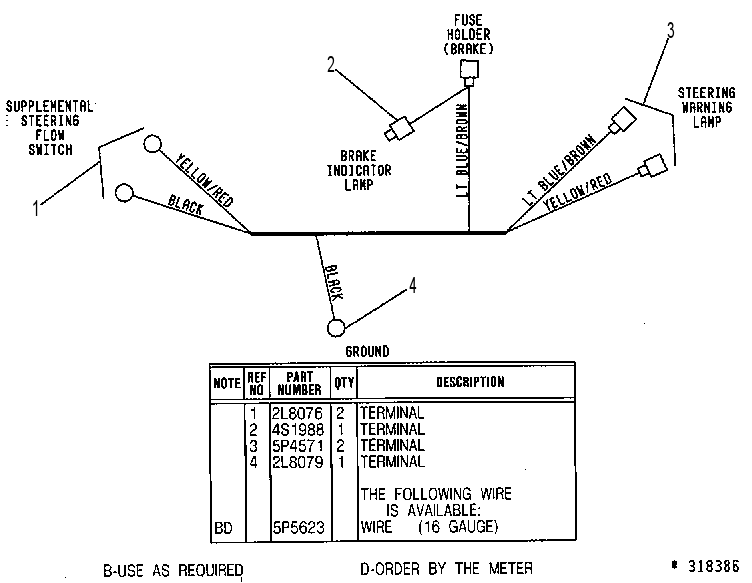 HARNESS AS-SUPPLEMENTAL STER 7V8261 CAT