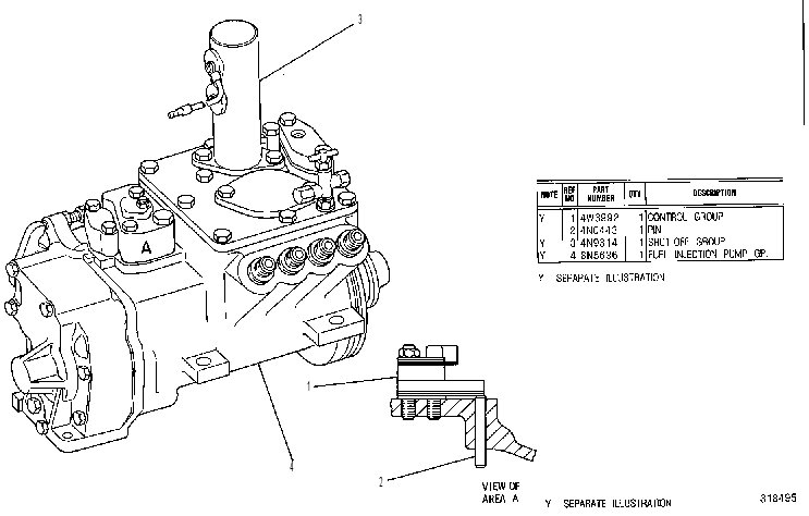 ТНВД с регулятором 4W4758 CAT
