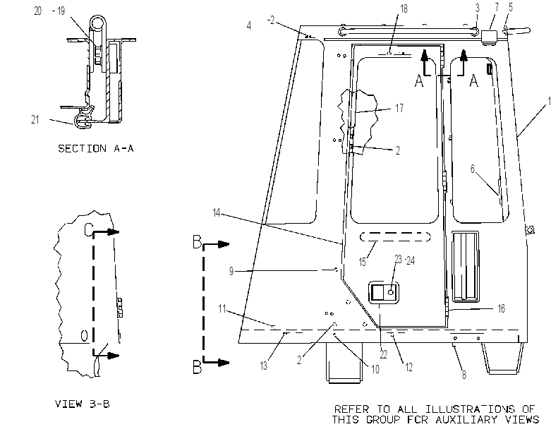 Каркас безопасности (ROPS) 8V1188 CAT