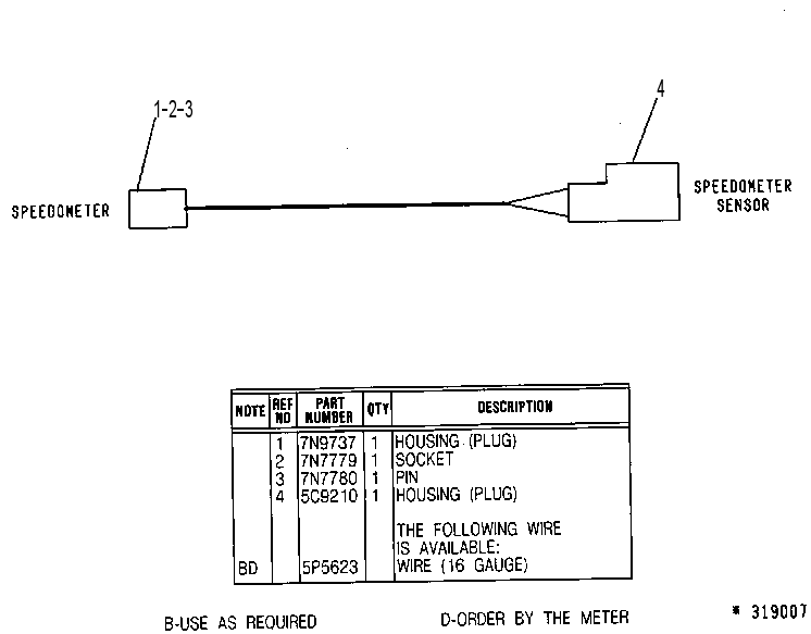 Жгут проводов 7V2374 CAT
