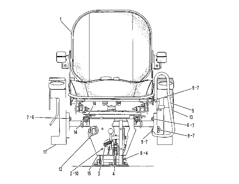 Сиденье регулируемое 9V8890 CAT