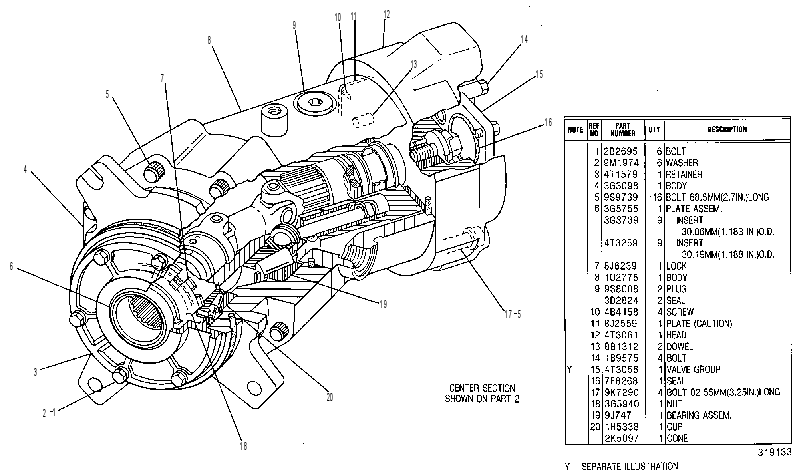 Мотор поршневой 4T3069 CAT