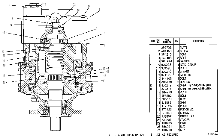 Насос поршневой 4T7027 CAT