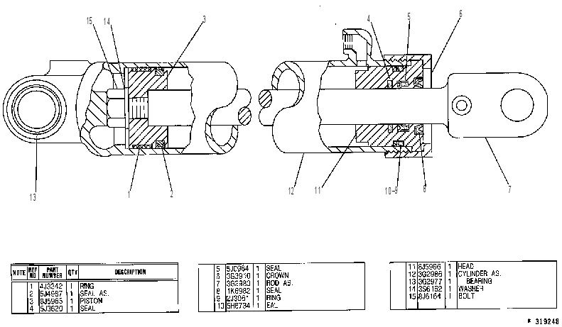 Цилиндр подъёма 3G2991 CAT
