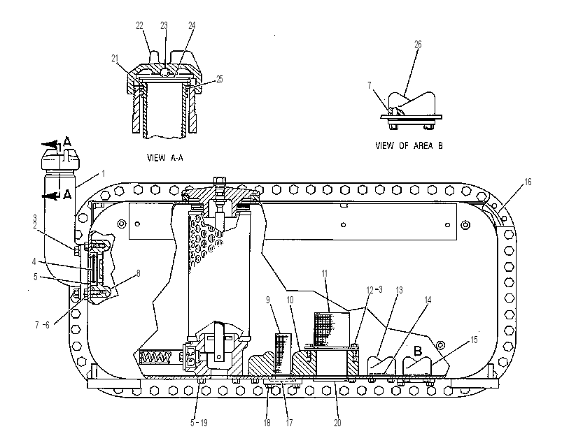 Бак с фильтром гидравлический 4T0489 CAT