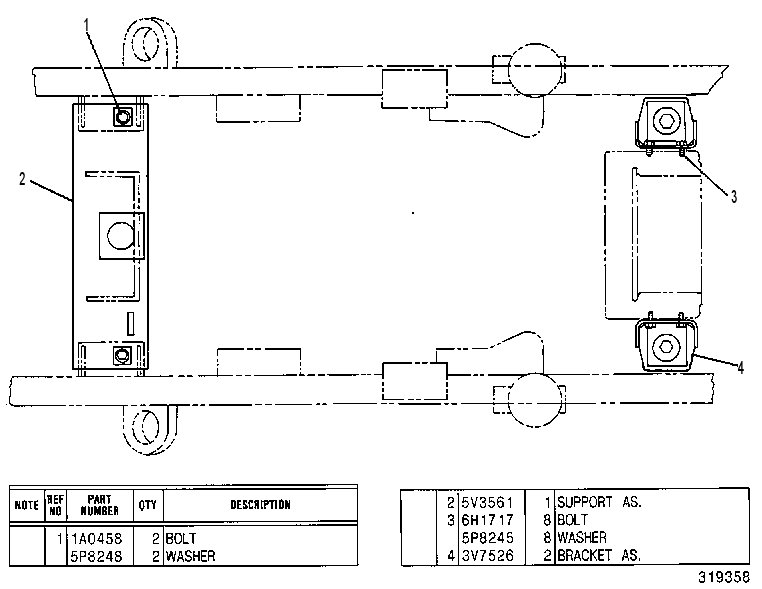 SUPPORT GP-ENGINE & TMSN 3V6283 CAT