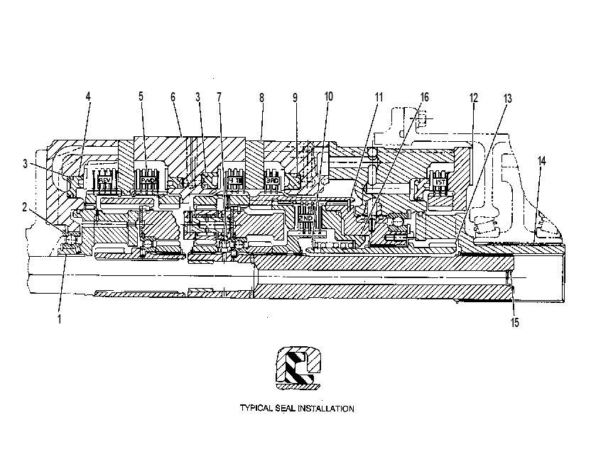 Планетарная передача 8P9857 CAT