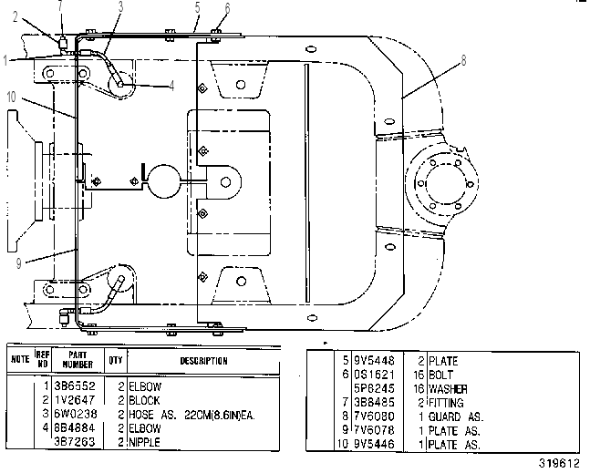 Защита трансмиссии 3V6321 CAT
