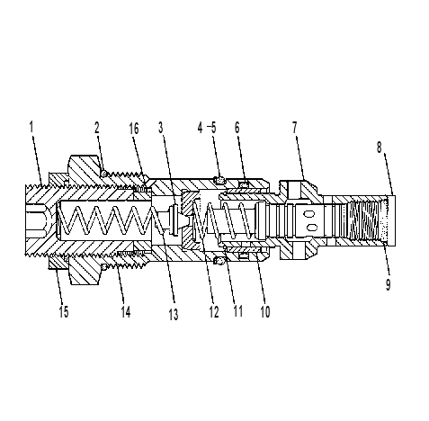 Клапан обратный с предохранительным 4T1642 CAT