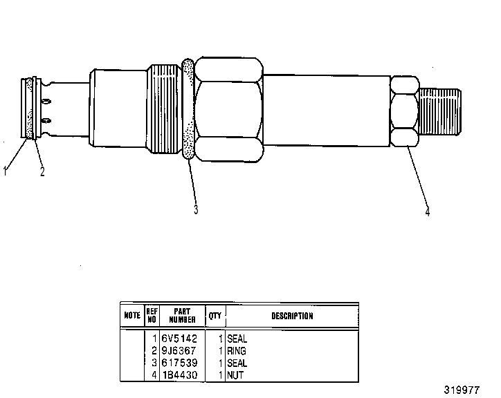 Клапан предохранительный 4T9950 CAT