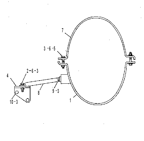 MOUNTING GP-MUFFLER 2W6191 CAT