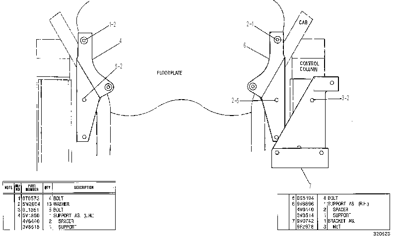 SUPPORT GP-CONTROL 9V2073 CAT