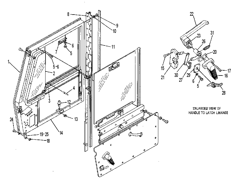 DOOR GP-RH 5T6360 CAT