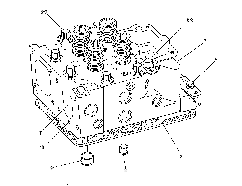Головка блока цилиндров 4W9559 CAT