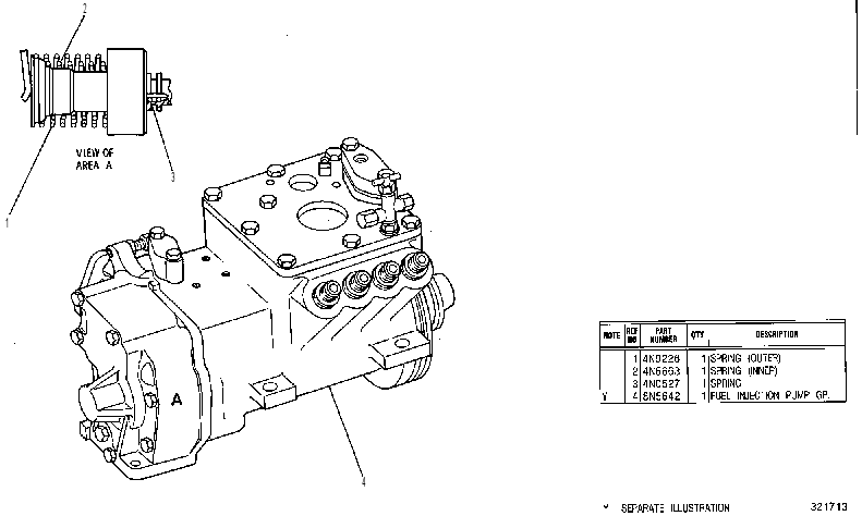 ТНВД с регулятором 4W7328 CAT