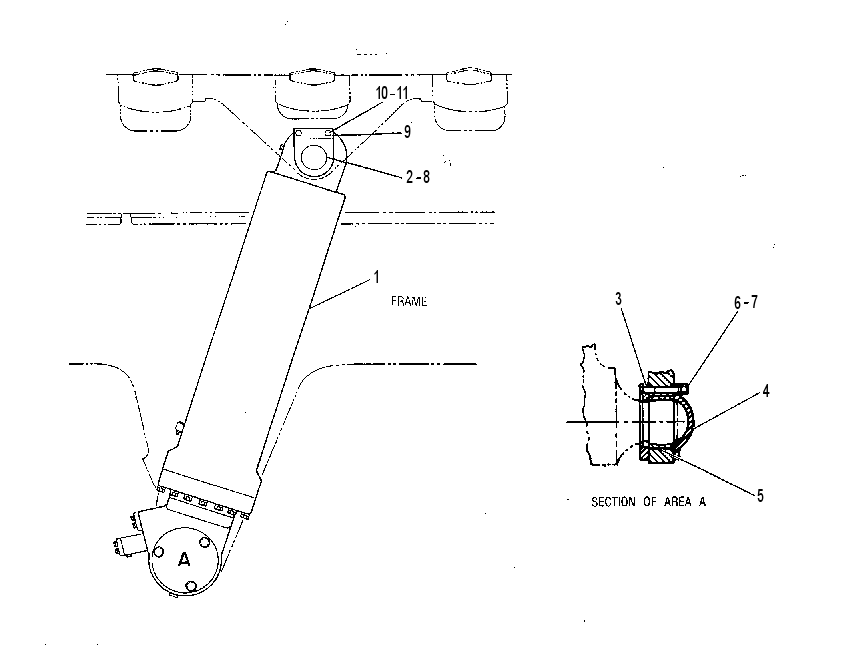CYLINDER & MTG GP-HOIST 6G9560 CAT