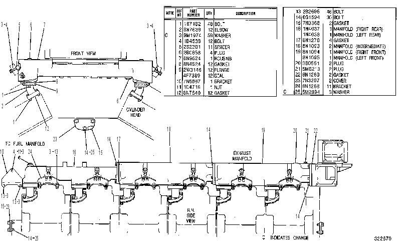Трубопроводы водяные 8N9024 CAT