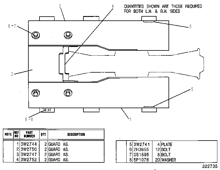 GUARD GP-IDLER 3W2743 CAT