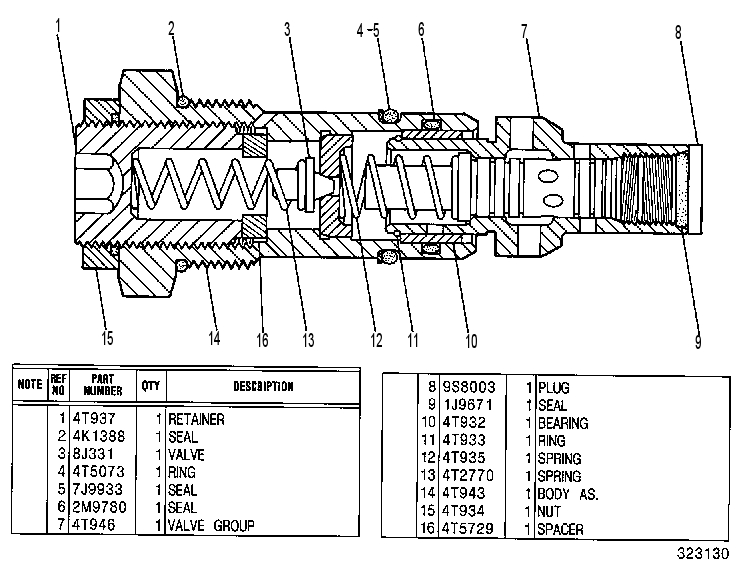 Клапан обратный 4T7002 CAT