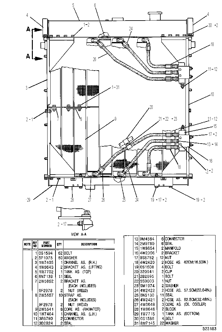 Радиатор 1W8649 CAT