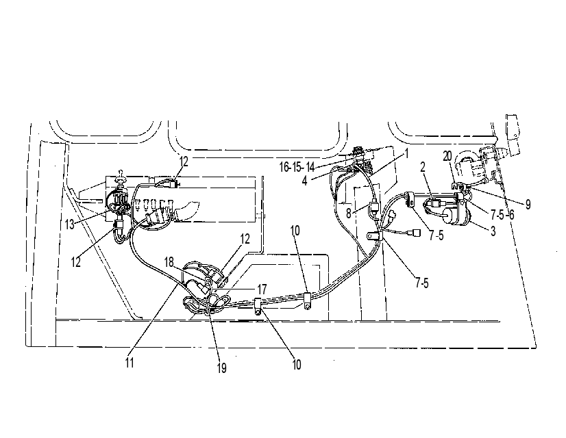 Проводка кабины 8V1182 CAT