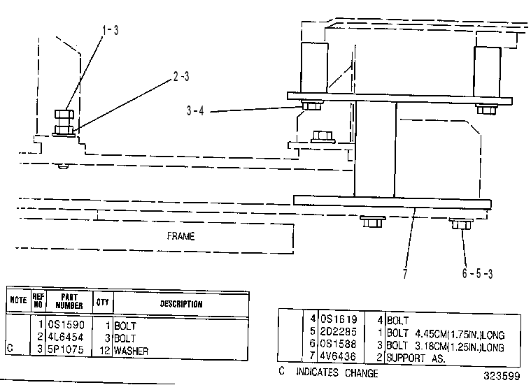 SUPPORT GP-TEMPORARY CONTROL 2V4252 CAT