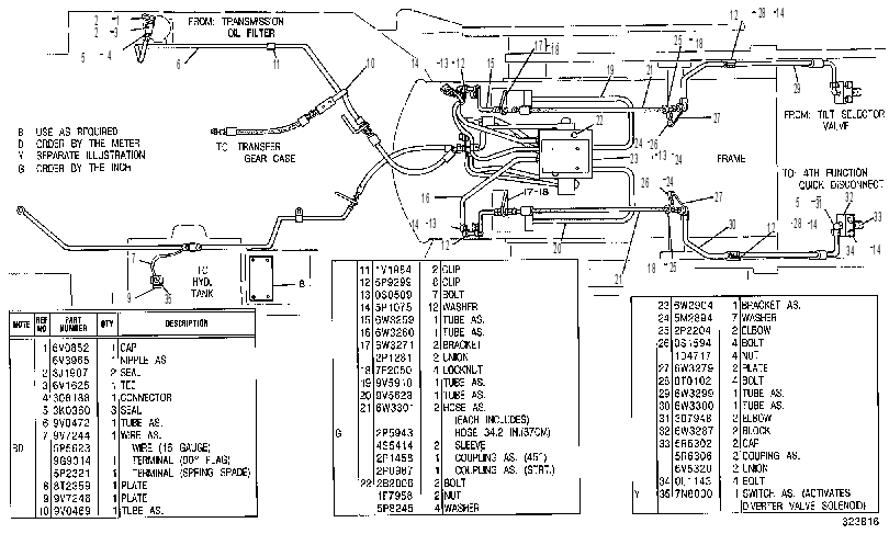 Трубопроводы передние 9V8924 CAT