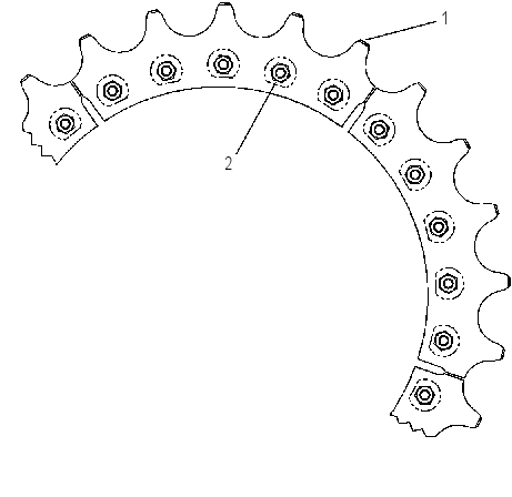 SEGMENT GP-SPROCKET 9P1898 CAT