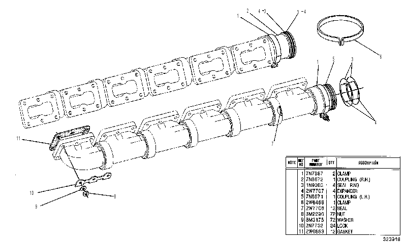 REPAIR GP-EXHAUST MANIFOLD 2W7705 CAT