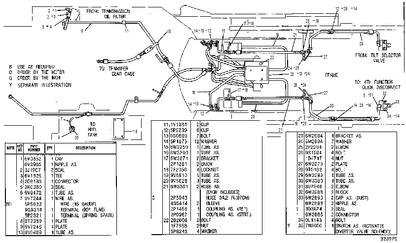 Трубопроводы передние 9V1797 CAT