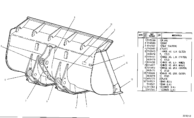 Ковш универсальный в сборе 5V4447 CAT