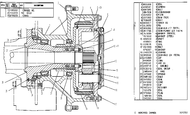 Колесо с бортовым редуктором 4V9850 CAT