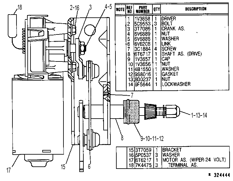 Стеклоочиститель 6T7299 CAT