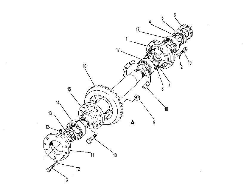 GEAR GP-BEVEL & TRANSFER 8P8974 CAT