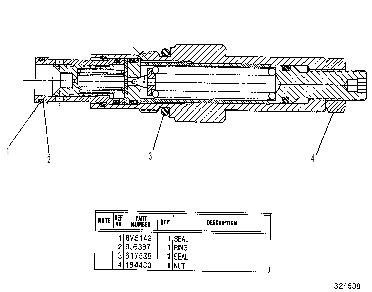 Клапан предохранительный 4T9960 CAT